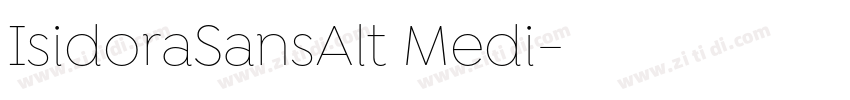 IsidoraSansAlt Medi字体转换